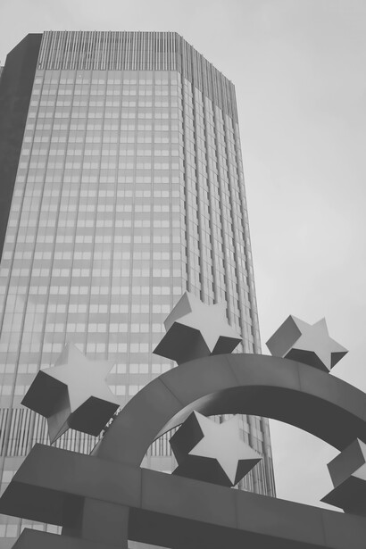 Euro sign in Frankfurt, Germany
