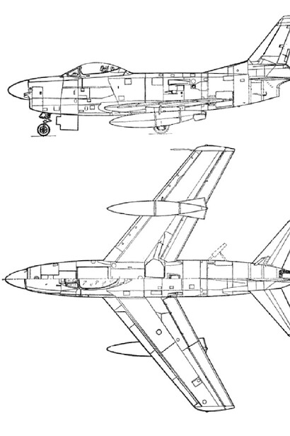 North American Aviation F-86 Sabre. Courtesy of Pearl Harbor Aviation Museum