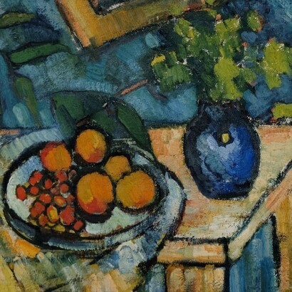 Maurice de Vlaminck, "Nature morte", dettaglio, 1907, Musée de l'Annonciade, Saint-Tropez, Francia