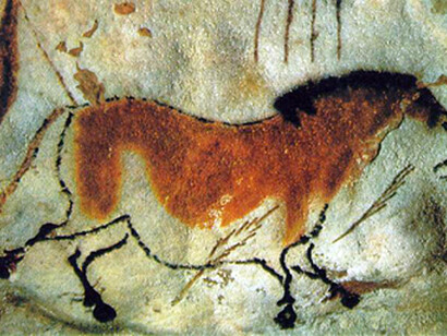 Una pittura raffigurante un cavallo ad Altamira