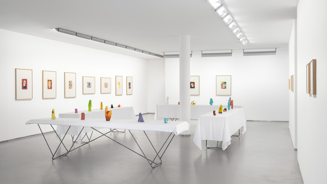 Adrian Altintas and André Butzer, exhibition view. Courtesy of Galerie Bernd Kugler