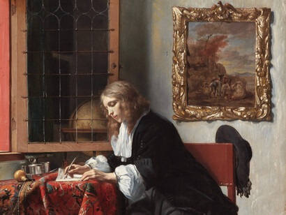 Gabriele Metsu, Hombre escribiendo una carta