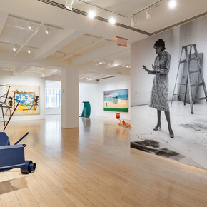 Helen Frankenthaler and Anthony Caro, Similitudes: color, form, friendship, exhibition view. Courtesy of Yares Art