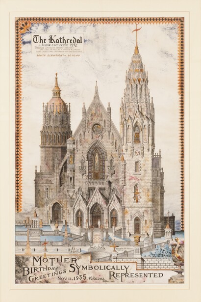 Achilles G. Rizzoli, The kathredal, Mother symbolically represented, 1935. Courtesy of SAAM 