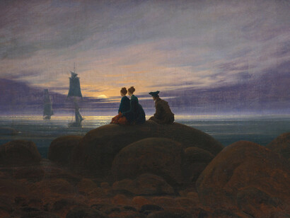 «La luna saliendo a la orilla del mar» (1822), Caspar D. Friedrich
