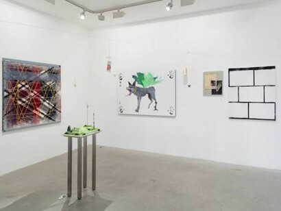 Servants Order ov Ancient Psychik Youth, a presentation by Neue Alte Bruecke, Frankfurt, 2013, Installation View, Courtesy Vilma Gold, London. Photo: Lewis Ronald