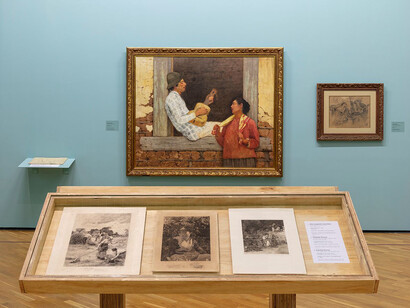 Almeida Junior, Caipiras. Von der fällung zur nostalgie, Ausstellungsansicht. Mit freundlicher Genehmigung der Pinacoteca