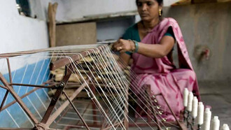 L'arte della tessitura in India