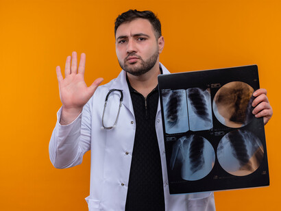 radiografia dos pulmões. Aumento da pressão arterial