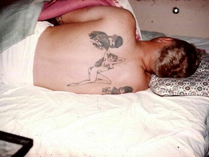 Adam Chodzko, Sleepers. Hole, 2013, Punctured found 35 mm slide, April 1959, Printed as C-type, 17.8 x 25.4 cm, Edition of 2