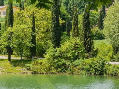 Veduta di Villa Fassia, Umbria, Italia