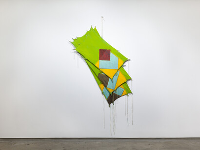 Richard Smith, Inside Knowledge, 1981, Acrylic on canvas, 72 1/4 x 50 in, courtesy of the artist and Flowers Gallery, London / New York