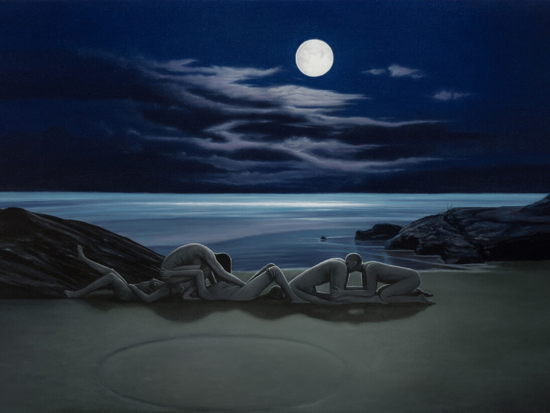 John Stark, 'The Cove', 2014, Oil on wood panel,30 x 46 cm