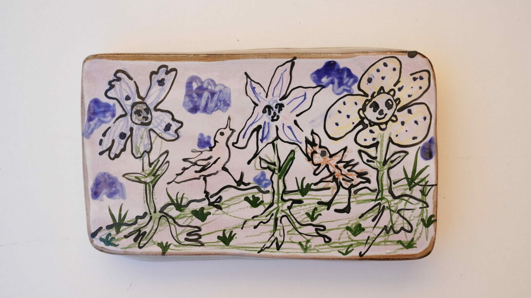 Lihnida Krstanoska-Blazeska, Baba’s flowers, 2026. Courtesy of .M Contemporary