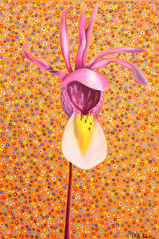 Lyudmila Ozerovsky, Calypso, Oil on Canvas, 36" x 24"  