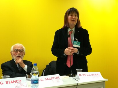 Neria De Giovanni a una conferenza