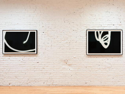 Tacita Dean, Eclipse drawings, exhibition view. Courtesy of Gemini G.E.L. at Joni Moisant Weyl 