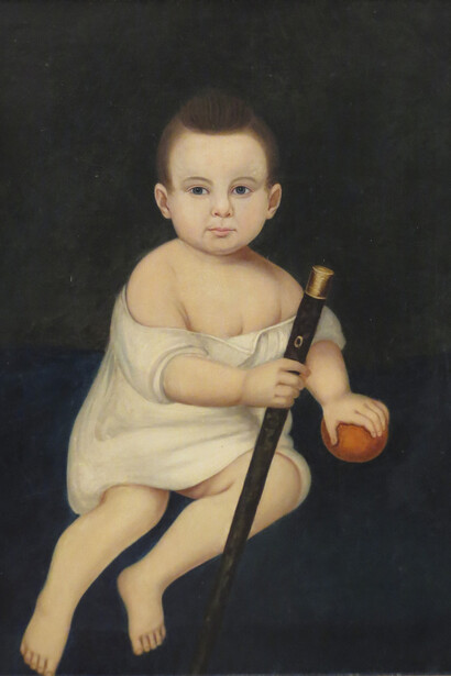 Baby with Cane 
United States
Nineteenth century
Oil on canvas
30 x 25"
Newark Museum
Purchase 1931, Felix Fuld Bequest Fund 
