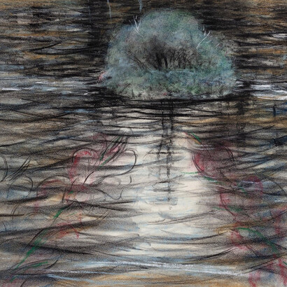 Michael Mazur, Island no.2 (detail), 1986. Courtesy of the Schoolhouse Gallery