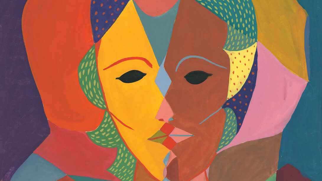 Sylvia Plath; Triple-Face Portrait, c. 1950-1951 (detalle)