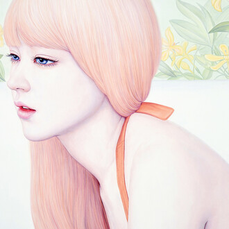 Kwon Kyungyup, 2017, Dreamy Spring, oil on canvas, 50x73cm. 