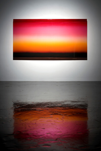 Casper Brindle, Veil painting, 2024. Courtesy of William Turner Gallery