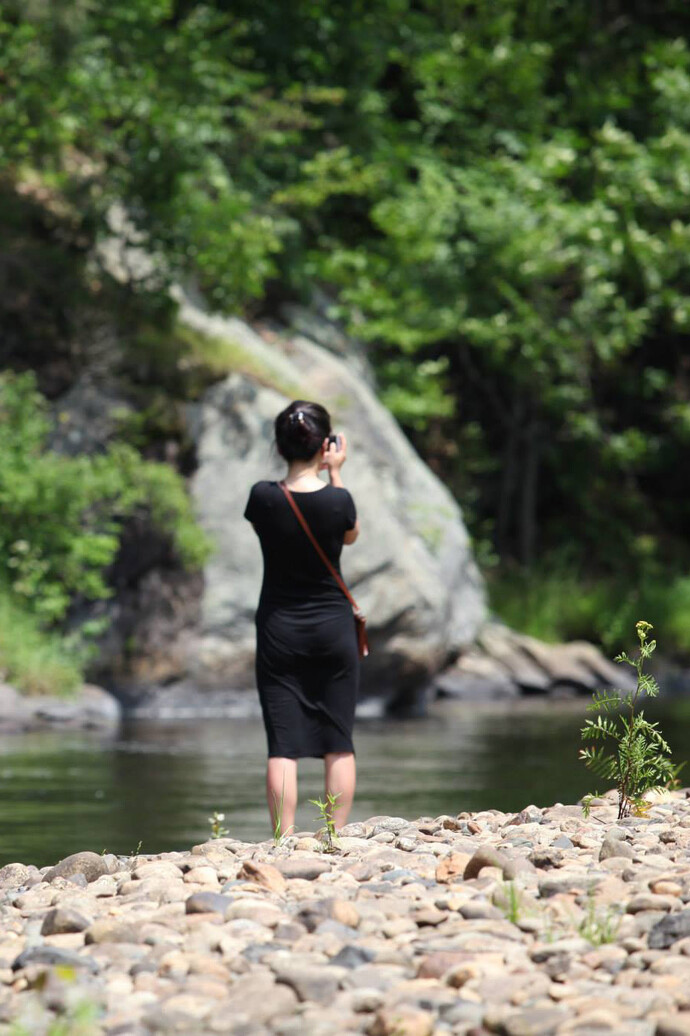 Geng Xue at Millers Falls, detail