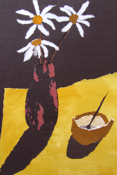 Rosemary Burton, Table with white daisies