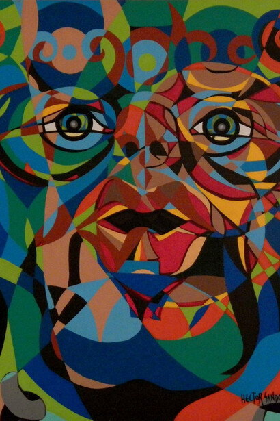 Hector Sandoval, Guardian, 2014, Oil on canvas, 90 x 80 cm