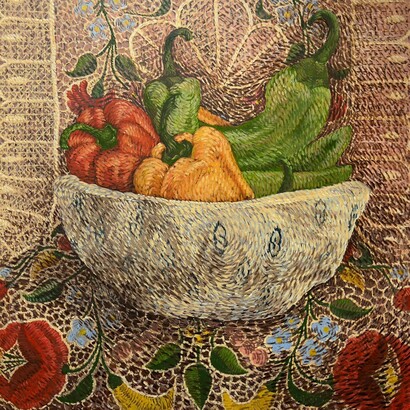 Jess Cochrane, A symbolic bowl of peppers, 2025. Courtesy of the artist and Sullivan+Strumpf. Photography by TBC