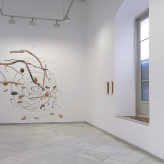 Eugenio Ampudia, Millions of years of electrical discharges, exhibition view. Courtesy of Rafael Ortiz Gallery