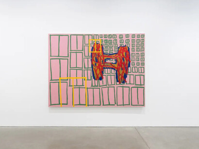 Jonathan Lasker, Double play, exhibition view. Courtesy of Galerie Thomas Schulte