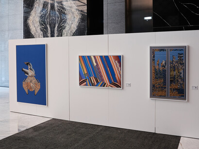 Almagul Menlibayeva, Genius loci. Central Asia, exhibition view. Courtesy of Andakulova Gallery