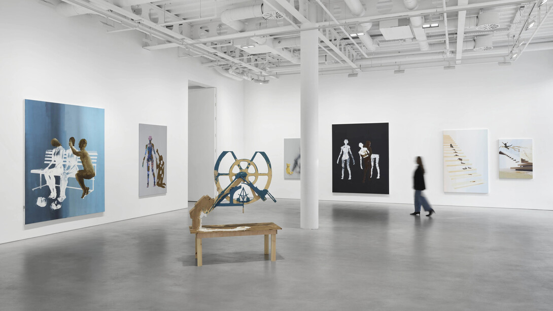 Tala Madani, Daughter B.W.A.S.M., exhibition view. Courtesy of Pilar Corrias Gallery