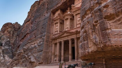 Ruínas em Petra, Jordânia