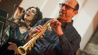 Max Fuschetto con Antonella Pelilli, foto Antonio Coppola