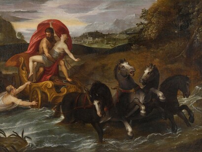 Si la víctima hubiese muerto, no habría testigo y yo estaría en la calle, es la conclusión del violador.  Christoph Schwarz, (1548–1592). La violación de Proserpina, 1578, Fitzwilliam Museum, Cambridge, Inglaterra