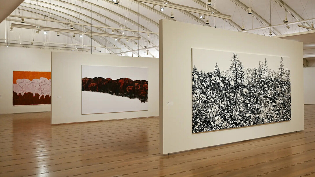 Anne Loch. Peinture : Et alors ? Vue de l'exposition. Avec l'aimable autorisation du Zentrum Paul Klee