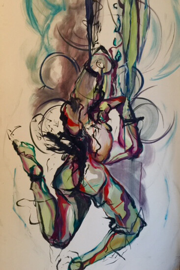 Luke Beachey, oil on canvas, 185x85
