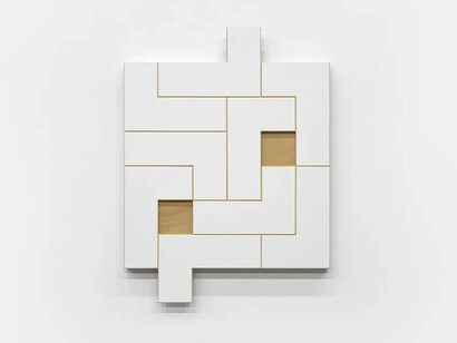 Sophie Taeuber-Arp and François Morellet, Au hasard, exhibition view. Courtesy of Kamel Mennour Gallery
