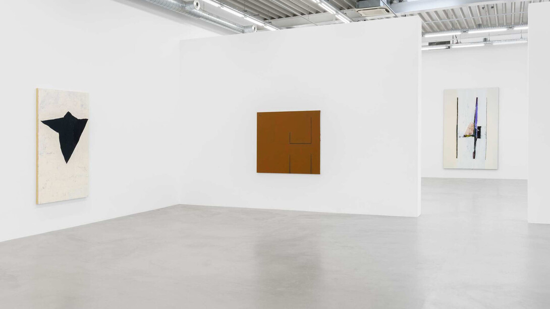 Open edges: Erik Lindman & Robert Motherwell, exhibition view. Courtesy of Almine Rech