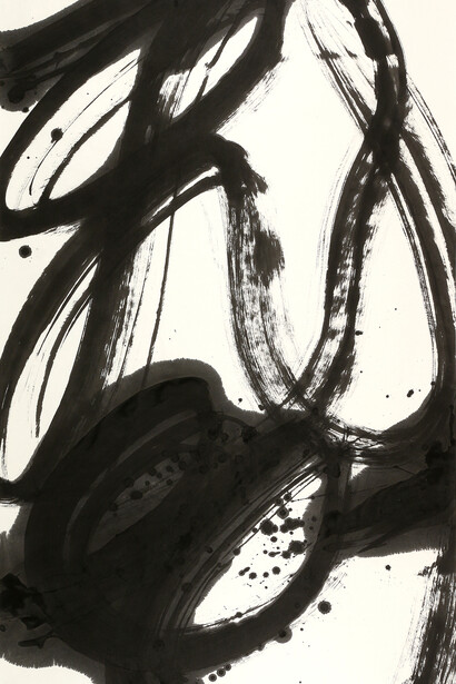 Wang Dongling Snow Flurry, 2015, Ink on Xuan paper, 70 3/4 x 37 3/4 in (180 x 96 cm), detail