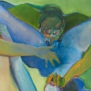 Joan Semmel, Untitled (1971), Oil on Canvas, 70h x 80w in (177.8h x 203.2w cm)