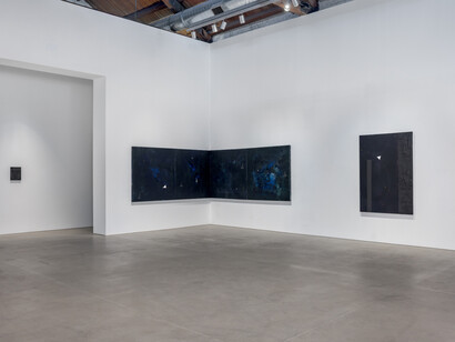 Torkwase Dyson, Of line and memory, exhibition view. Courtesy of Gray Gallery