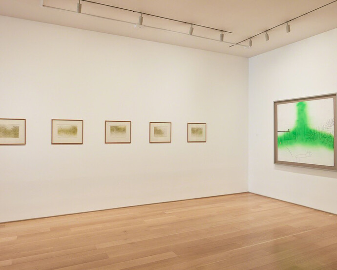 Victor Pasmore, Exhibition view. Courtesy of Marlborough Fine Art