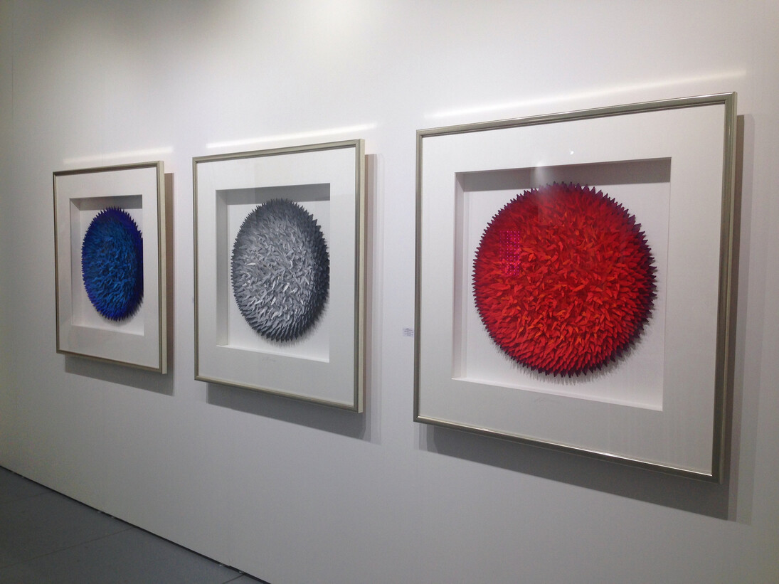 Volker Kuhn, BlatterBild, paper and gouache, 120x120cm