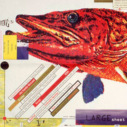 April Greiman. "Pikes Peak Big Fishy". 1994
