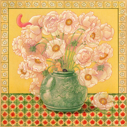 Felicia Chiao, White flowers (detail), 2026. Courtesy of Harman Projects