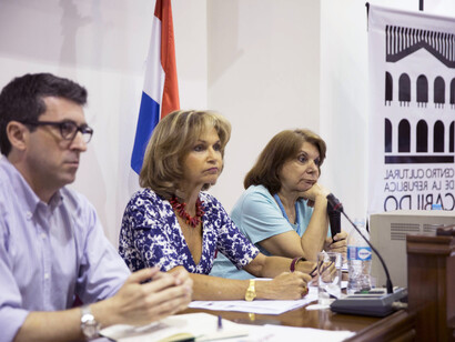 La directora general del Centro Cultural de la República, Margarita Morselli en un evento
