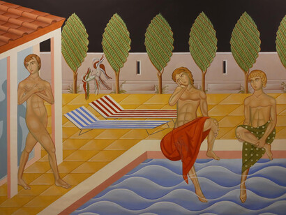 Ismaele Nones, Volevo fare il bagno ma c'era un pavone, 2020. Per gentile concessione di MAC - Museo d’Arte Contemporanea di Lissone 